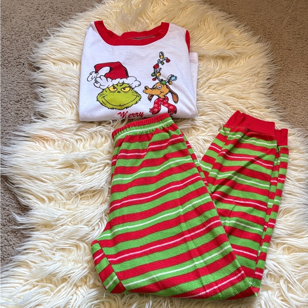 Grinch kids girls pj set